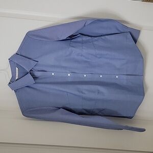 Cutter & Buck, Ladies Size M, Fitted Blue Button Down Blouse, NEW